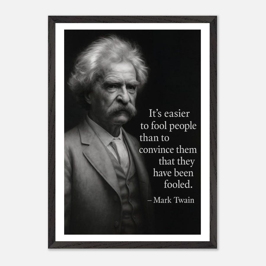 Mark Twain - Easier to Fool – Canvas Art Print | Canvas of America