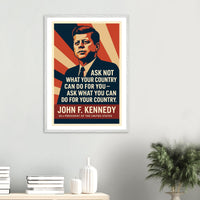 John F. Kennedy - Ask Not – Canvas Art Print | Canvas of America