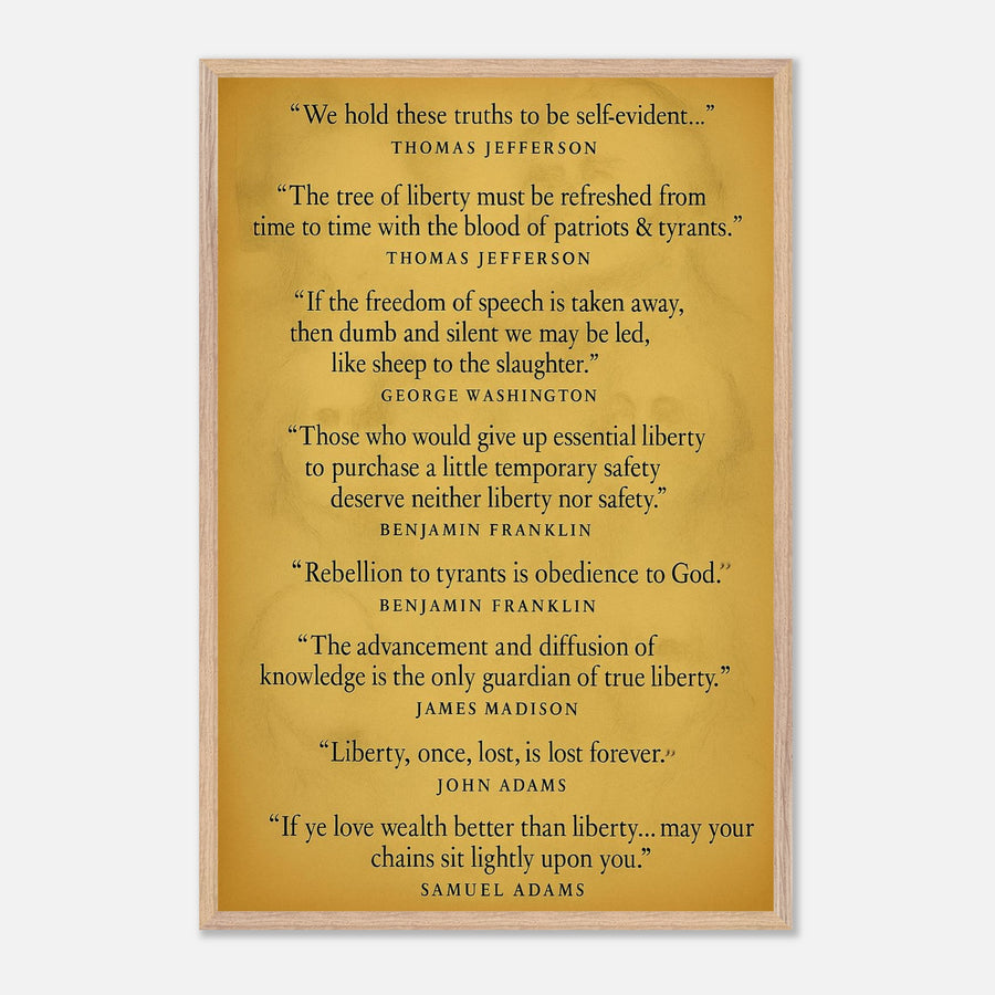 Founding Fathers - Words of Wisdom – Canvas Art Print | Canvas of America