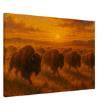 Bisons March – Canvas Art Print | Canvas of America