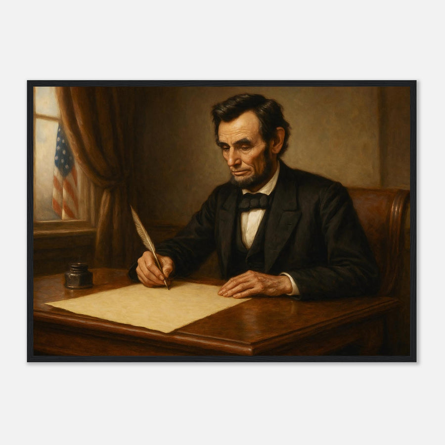 Writing the Emancipation Proclamation – Canvas Art Print | Canvas of America