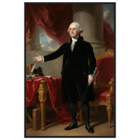 Framed portrait of George Washington, ready to hang.