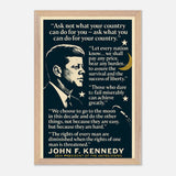JFK - Words that Moved a Nation – Canvas Art Print | Canvas of America