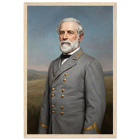 Framed portrait of a distinguished Civil War officer, ready to hang.