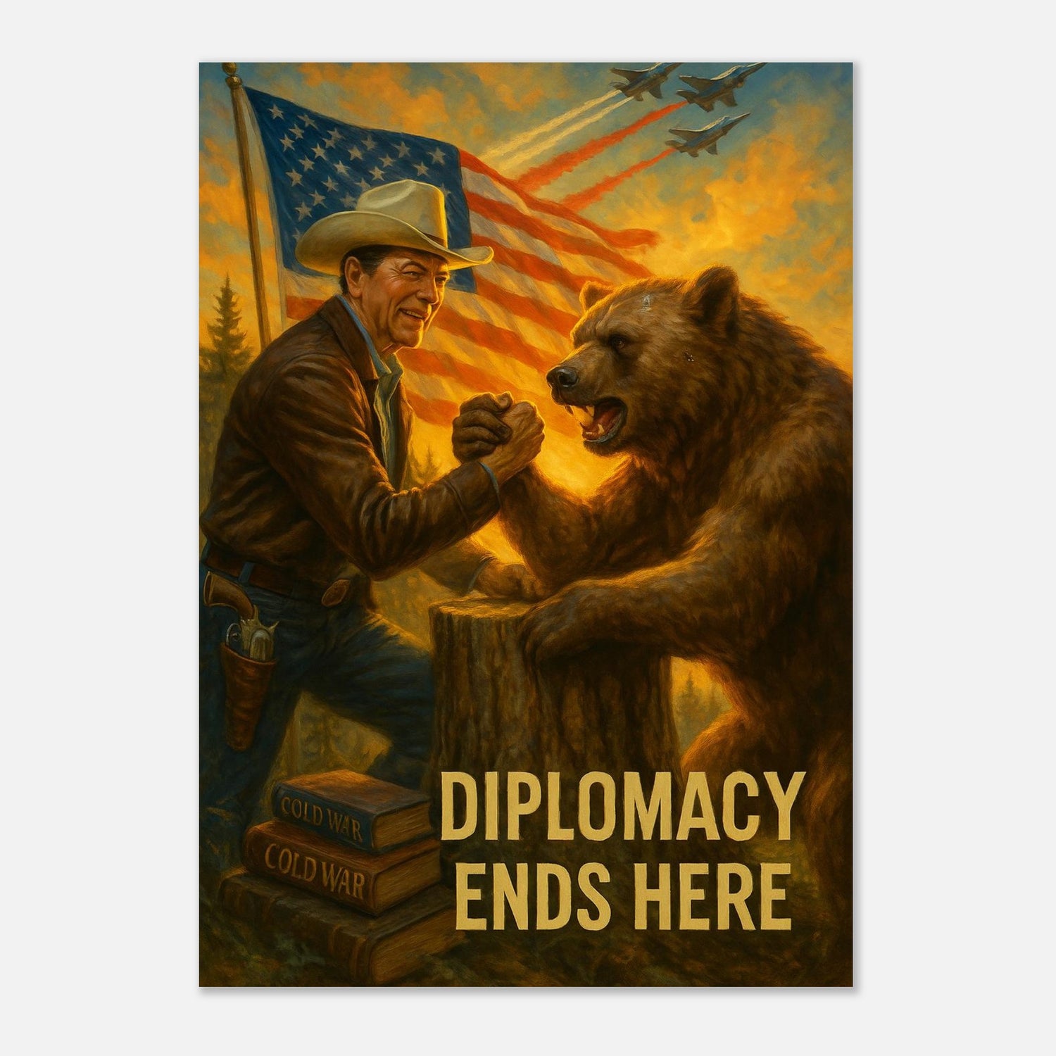 Diplomacy Ends Here – Canvas Art Print | Canvas of America