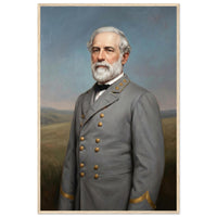 Framed portrait of a distinguished Civil War officer, ready to hang.