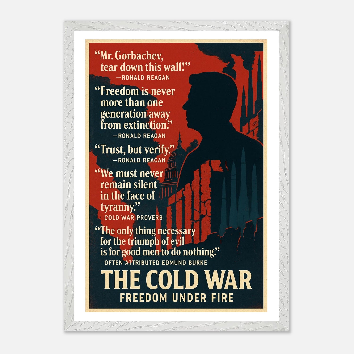 Reagan & the Cold War – Canvas Art Print | Canvas of America