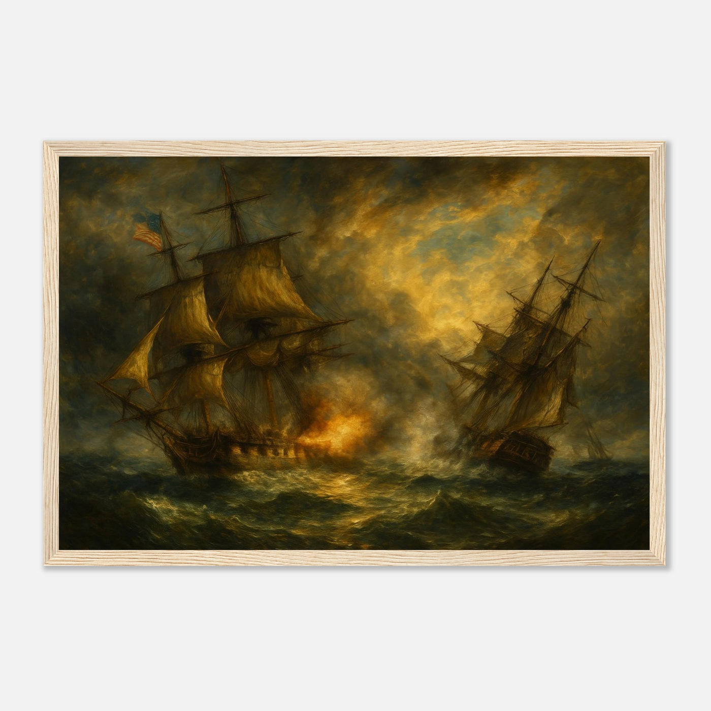 1812 Battle at Sea – Canvas Art Print | Canvas of America