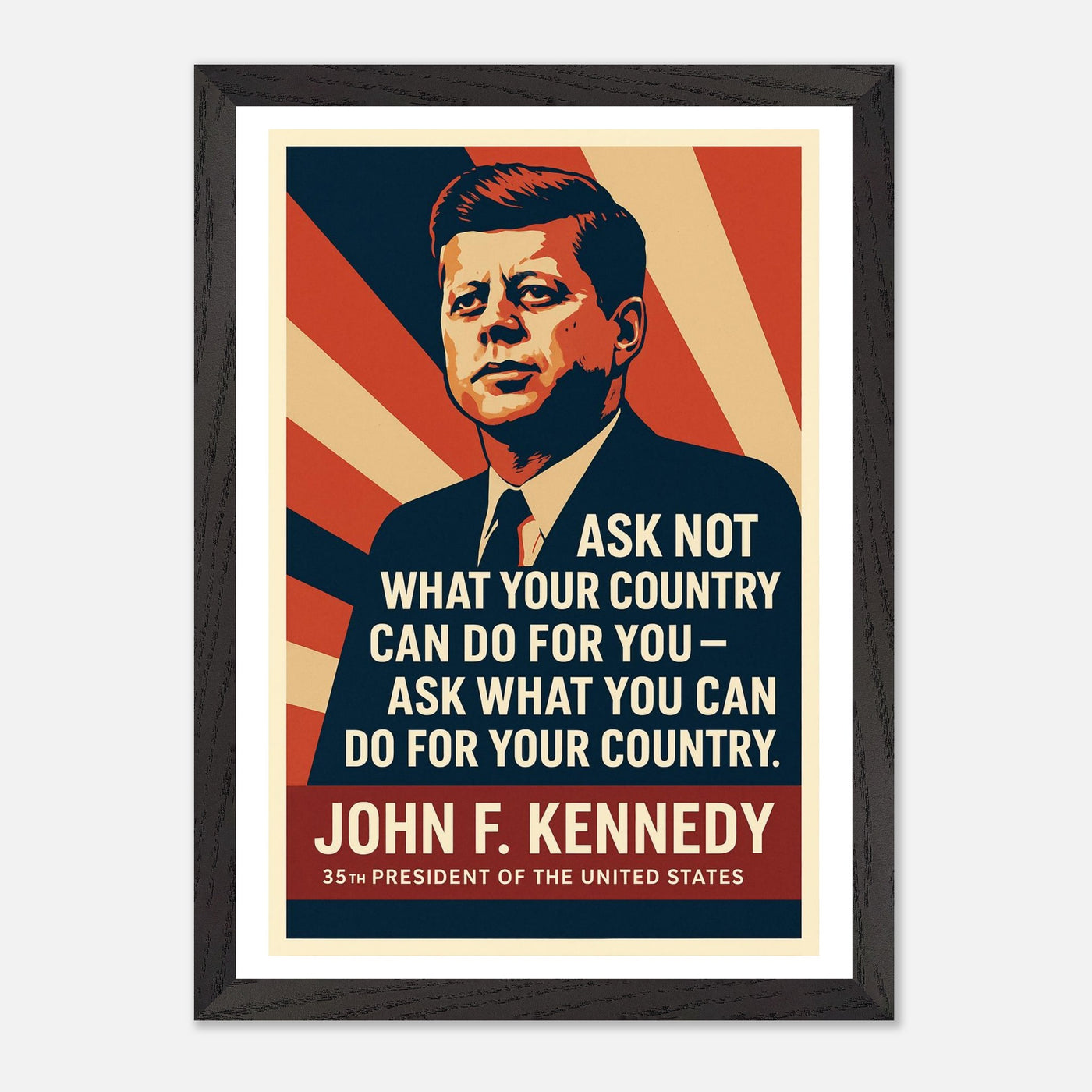 John F. Kennedy - Ask Not – Canvas Art Print | Canvas of America