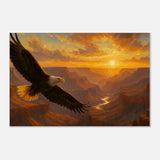 Soaring Eagle over the Grand Canyon – Canvas Art Print | Canvas of America
