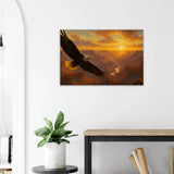 Soaring Eagle over the Grand Canyon – Canvas Art Print | Canvas of America