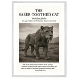 The Saber-toothed Cat – Canvas Art Print | Canvas of America