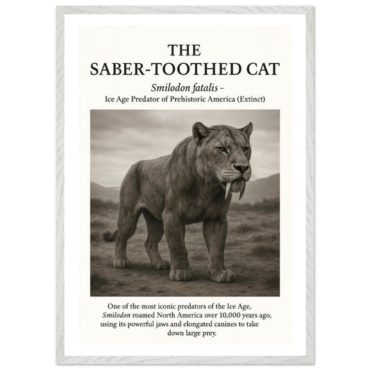 The Saber-toothed Cat – Canvas Art Print | Canvas of America