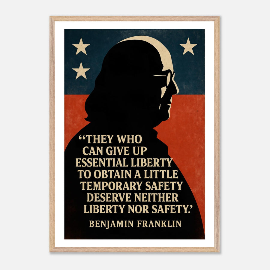 Benjamin Franklin - Essential Liberty – Canvas Art Print | Canvas of America