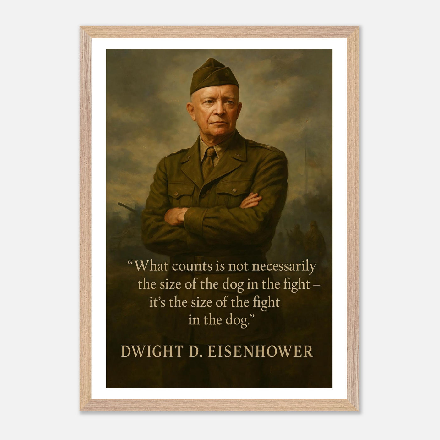 Dwight D. Eisenhower - The Dog in the Fight – Canvas Art Print | Canvas of America