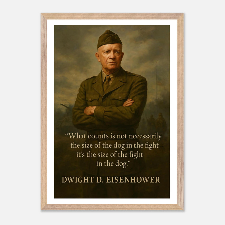 Dwight D. Eisenhower - The Dog in the Fight – Canvas Art Print | Canvas of America