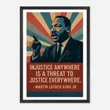 MLK - Injustice Anywhere – Canvas Art Print | Canvas of America