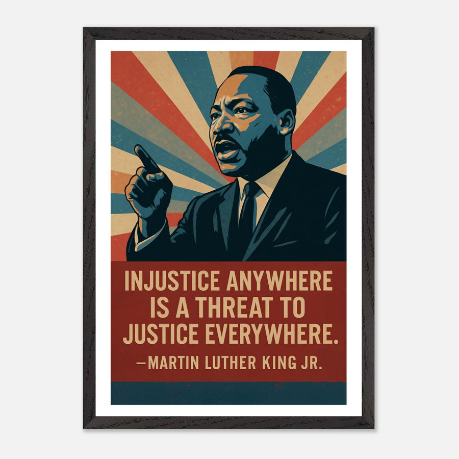 MLK - Injustice Anywhere – Canvas Art Print | Canvas of America