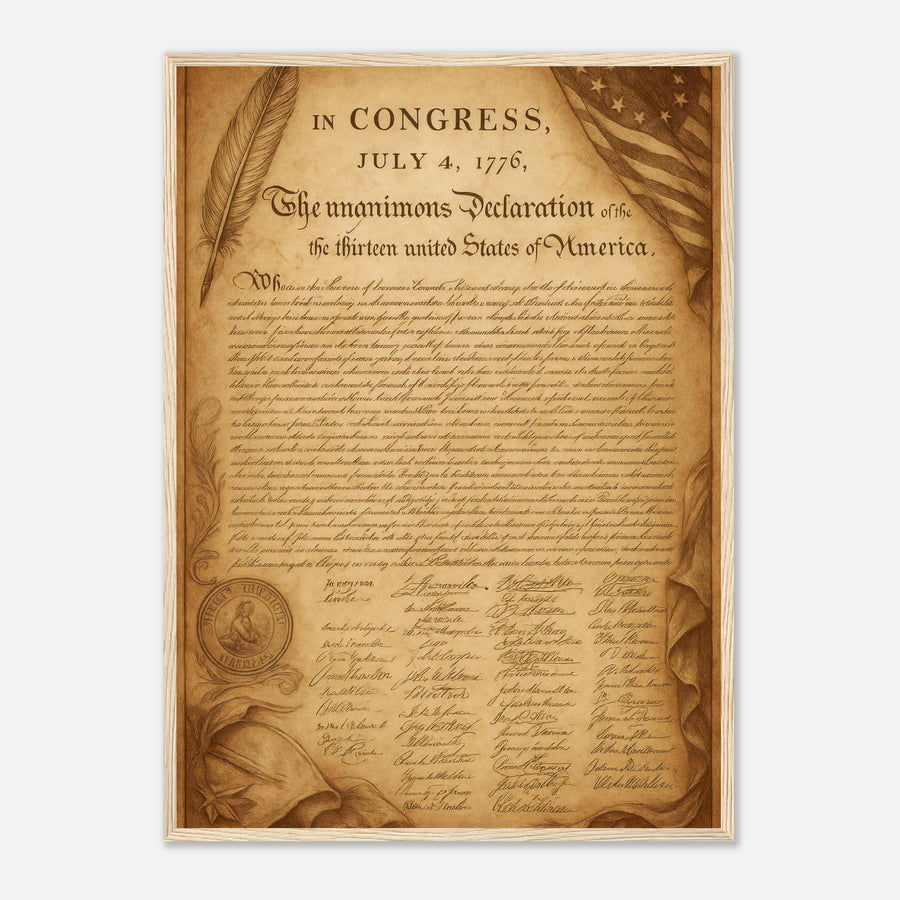 Declaration of Independance – Canvas Art Print | Canvas of America
