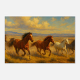 Wild Mustang Race – Canvas Art Print | Canvas of America