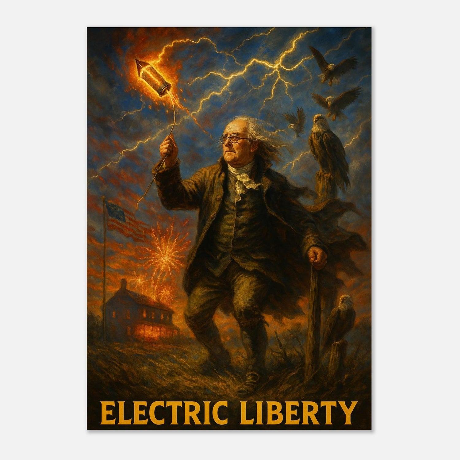Electric Liberty – Canvas Art Print | Canvas of America