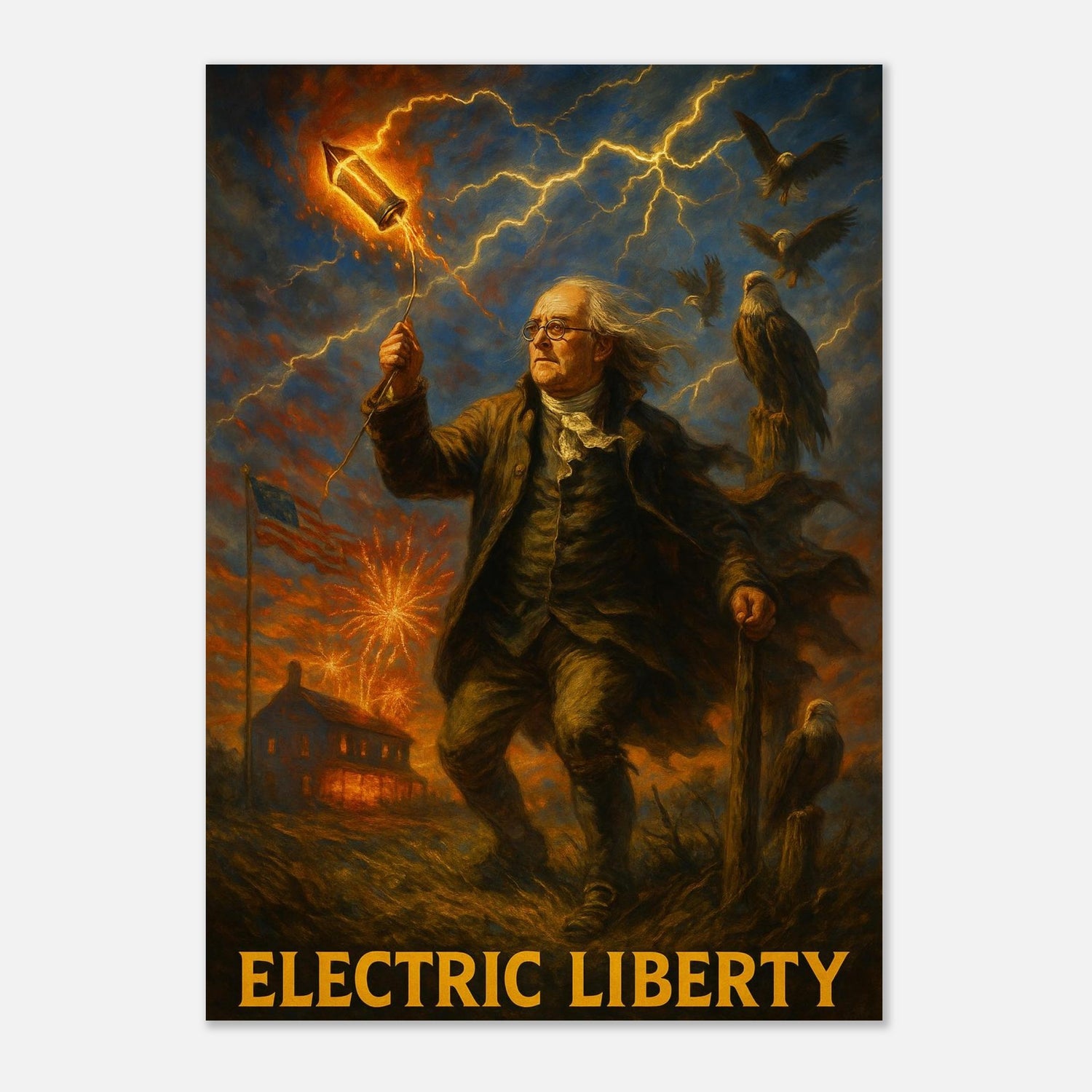 Electric Liberty – Canvas Art Print | Canvas of America