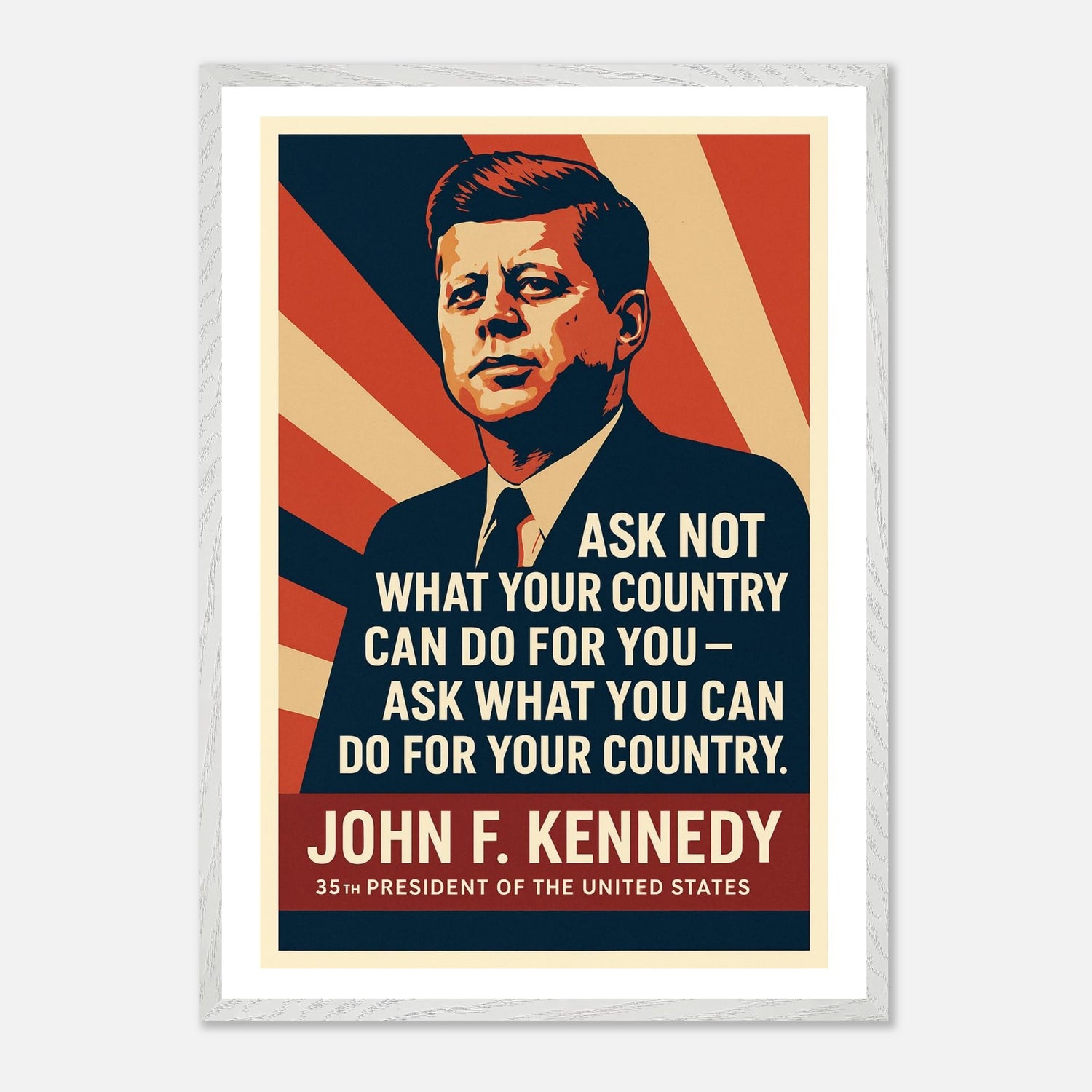 John F. Kennedy - Ask Not – Canvas Art Print | Canvas of America