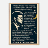 JFK - Words that Moved a Nation – Canvas Art Print | Canvas of America