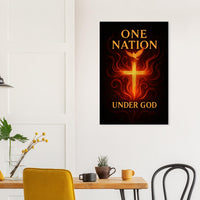One Nation, Born in Fire, under God – Canvas Art Print | Canvas of America