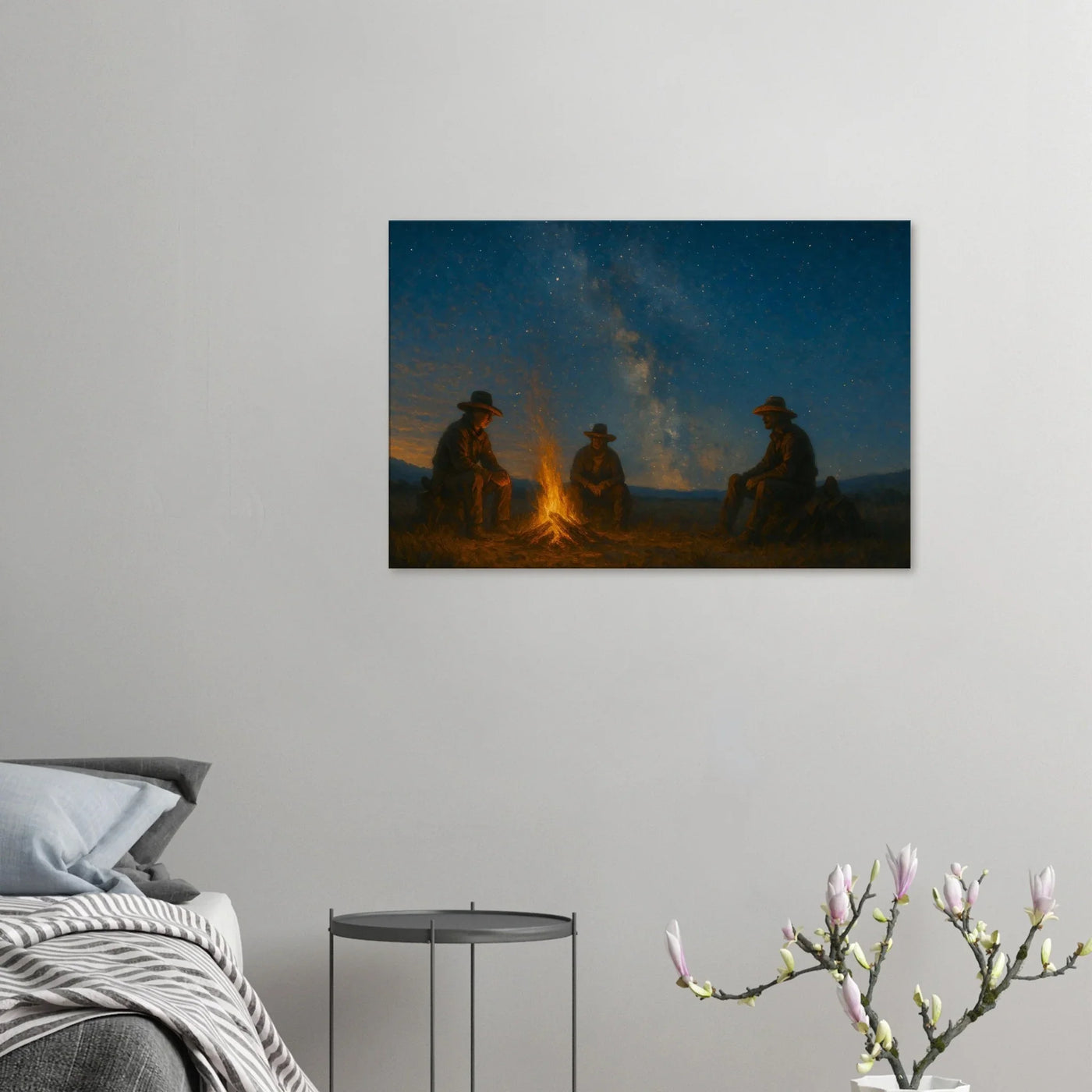 Campfire in the Wild West – Canvas Art Print | Canvas of America