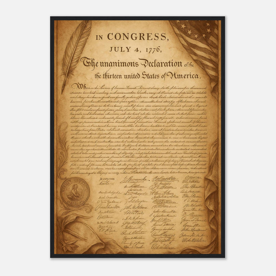 Declaration of Independance – Canvas Art Print | Canvas of America