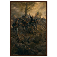 Framed print of the Battle of Nashville, ready to hang.