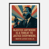 MLK - Injustice Anywhere – Canvas Art Print | Canvas of America