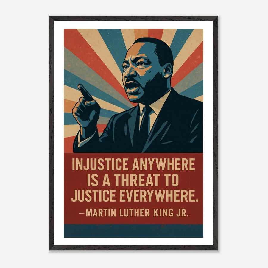 MLK - Injustice Anywhere – Canvas Art Print | Canvas of America
