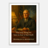 Franklin D. Roosevelt - Only Thing we Have to Fear – Canvas Art Print | Canvas of America