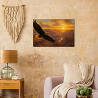 Soaring Eagle over the Grand Canyon – Canvas Art Print | Canvas of America