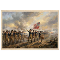 Framed print of the Spirit of '76 fife and drum, ready to hang.