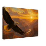 Soaring Eagle over the Grand Canyon – Canvas Art Print | Canvas of America