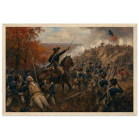 Framed print of the Spirit of '76 marching on, ready to hang.