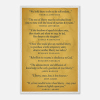 Founding Fathers - Words of Wisdom – Canvas Art Print | Canvas of America
