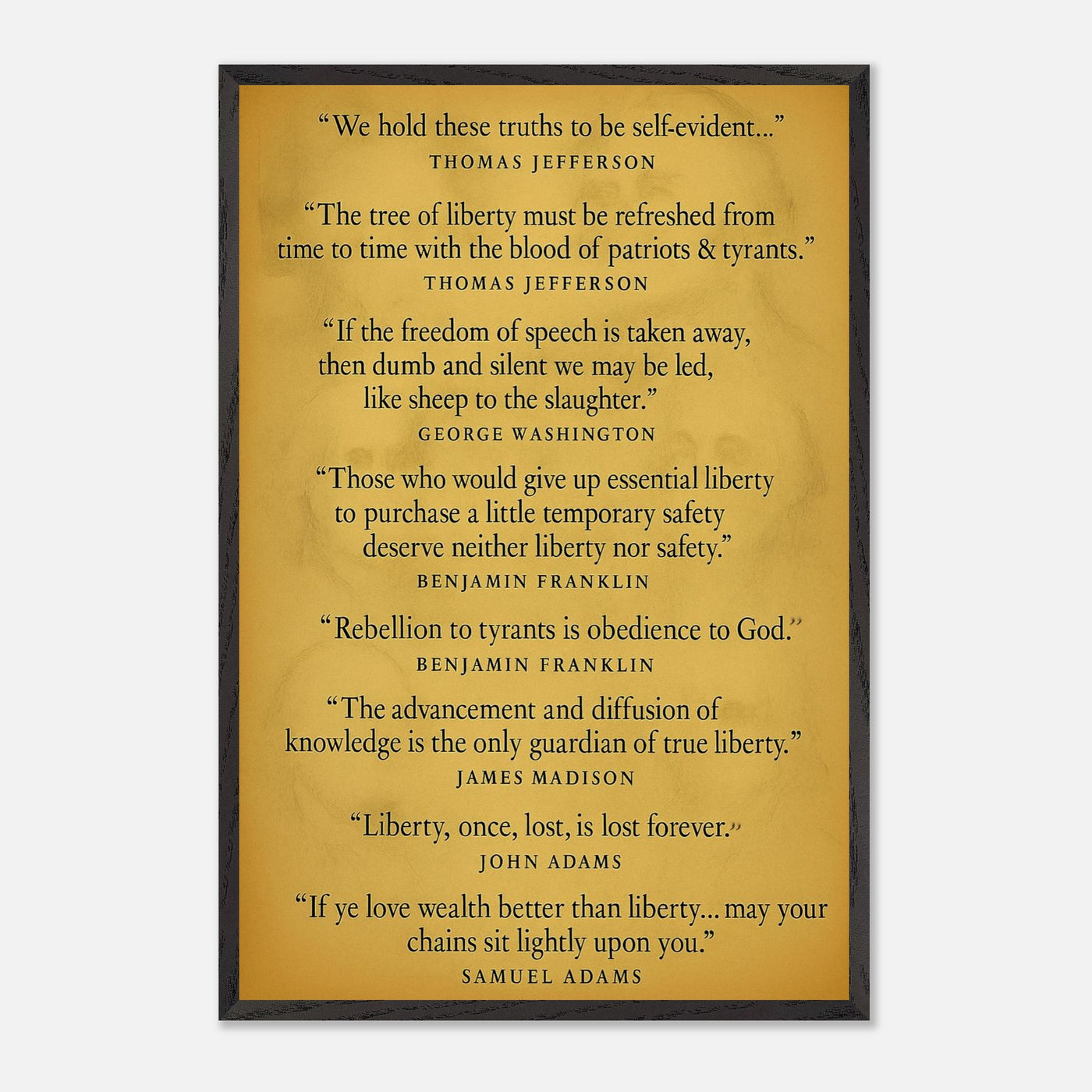 Founding Fathers - Words of Wisdom – Canvas Art Print | Canvas of America