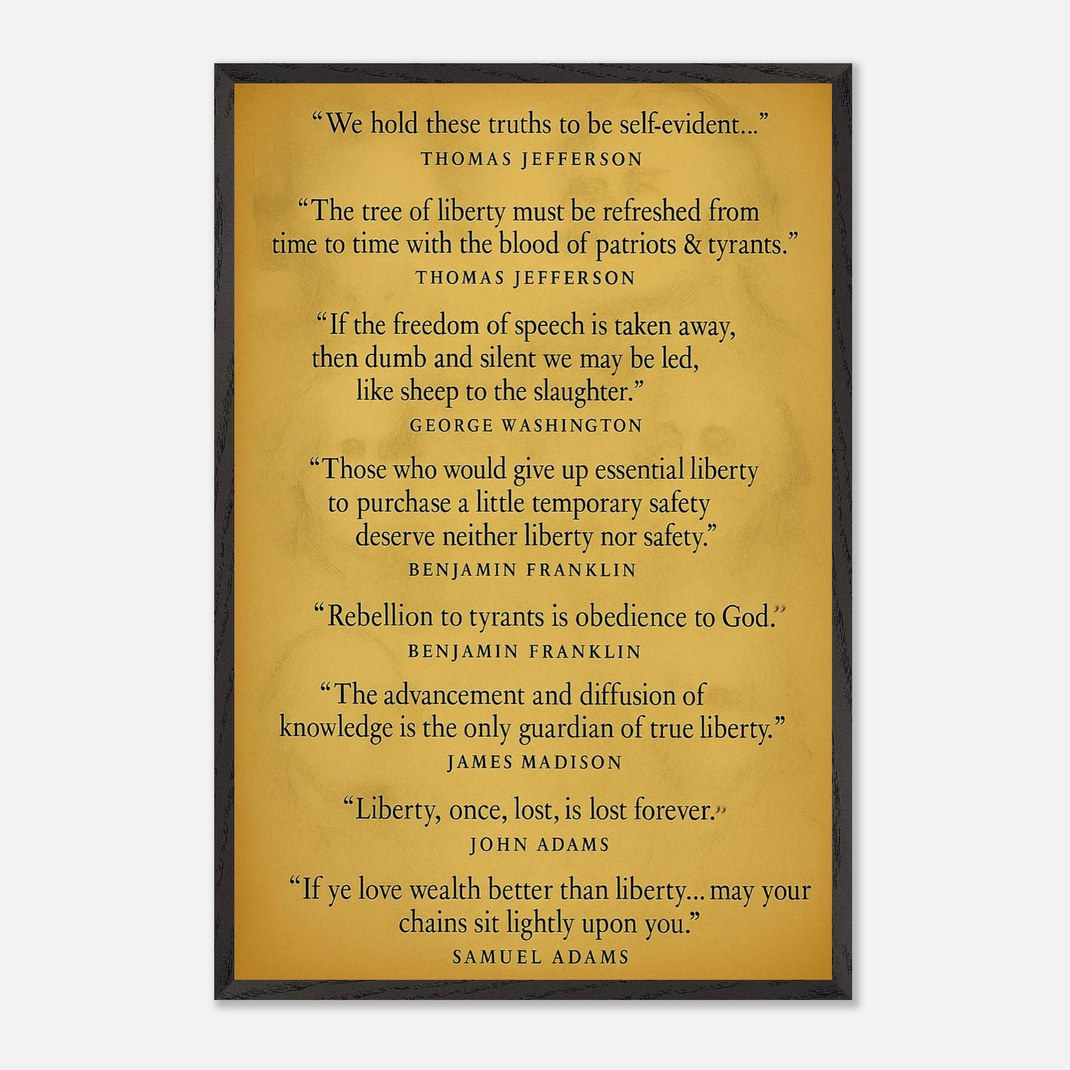 Founding Fathers - Words of Wisdom – Canvas Art Print | Canvas of America