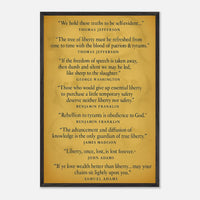 Founding Fathers - Words of Wisdom – Canvas Art Print | Canvas of America