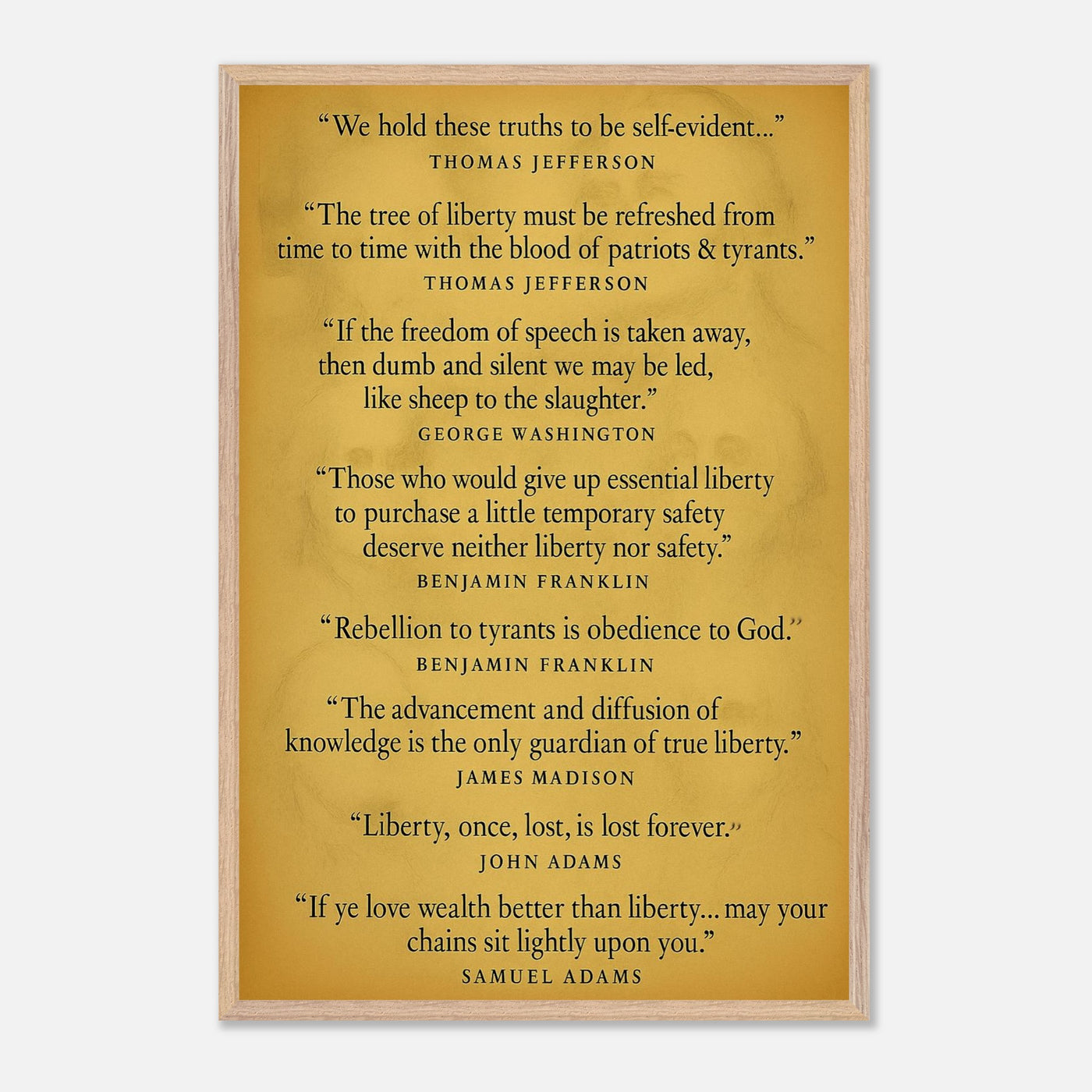 Founding Fathers - Words of Wisdom – Canvas Art Print | Canvas of America