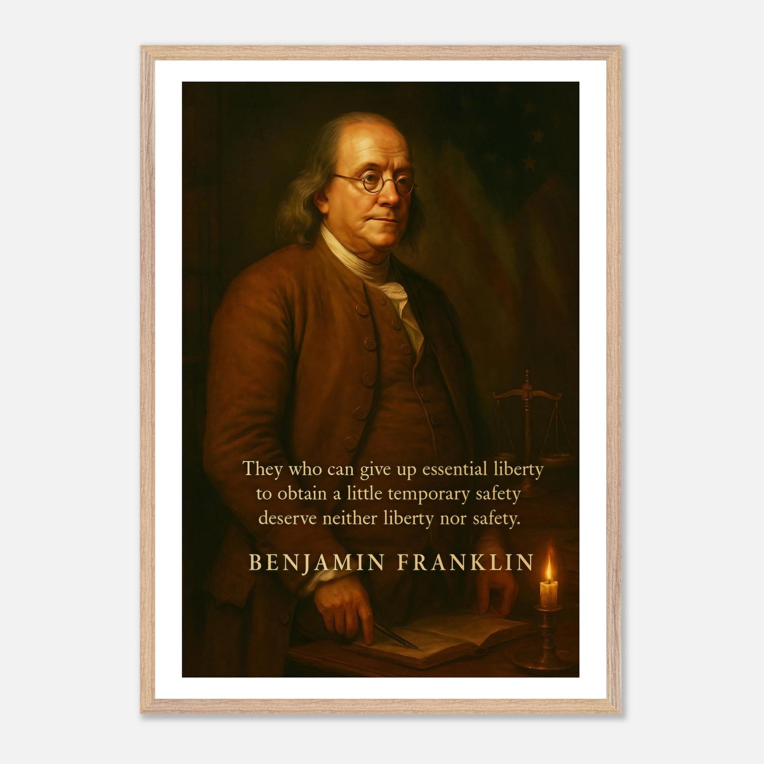 Franklin: Father of Invention, Voice of Liberty – Canvas Art Print | Canvas of America