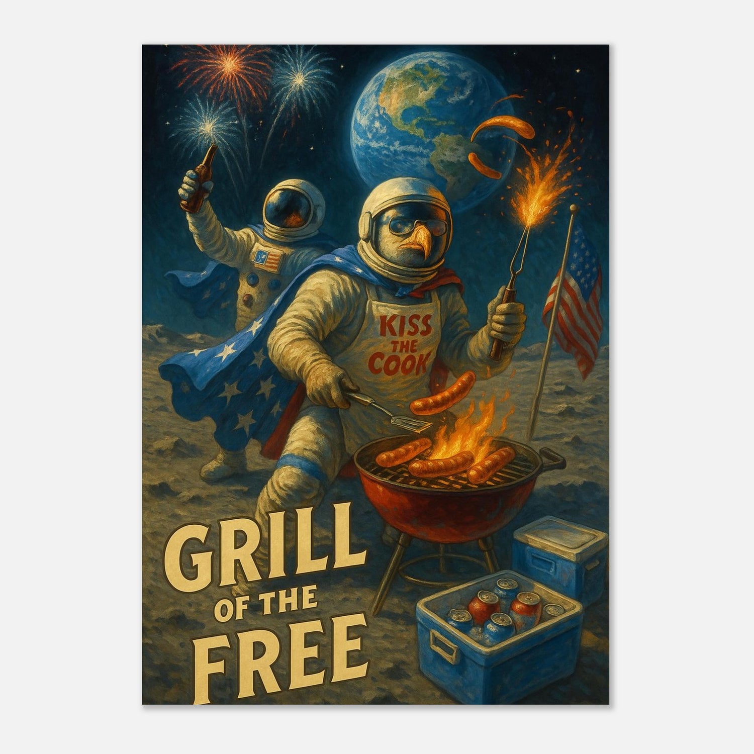 Grill of the Free – Canvas Art Print | Canvas of America