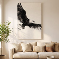 Ink Wing canvas in a living room