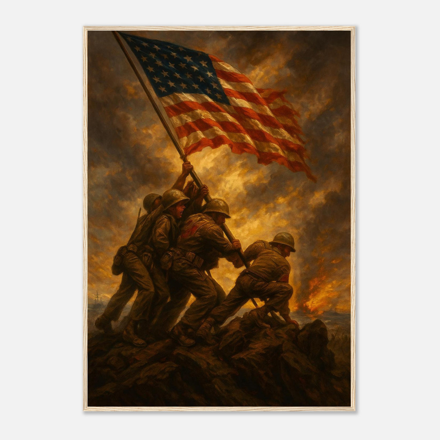 Iwo Jima Conquest – Canvas Art Print | Canvas of America