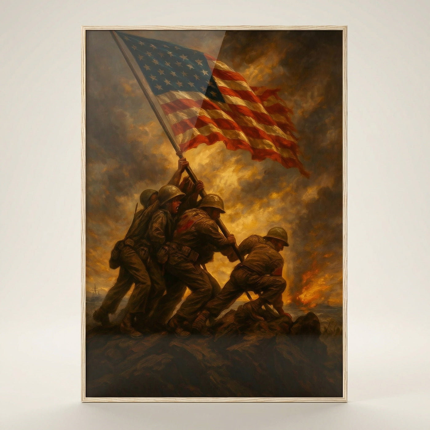 Iwo Jima Conquest — premium American wall art 1 | Canvas of America
