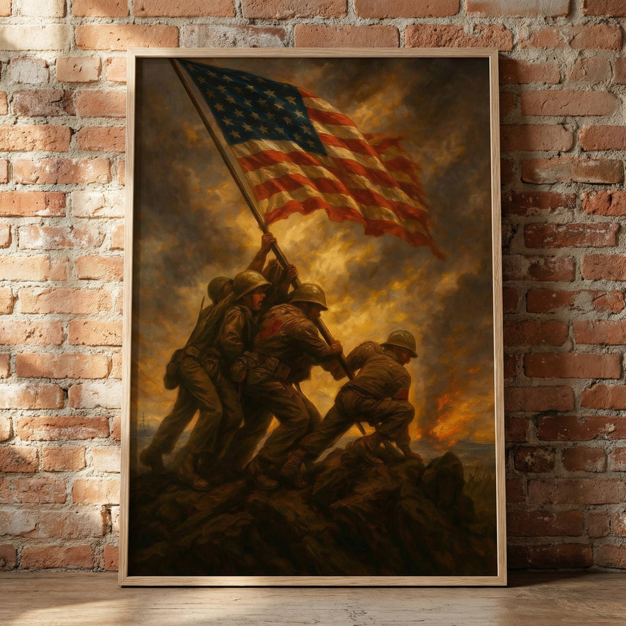 Iwo Jima Conquest — premium American wall art 2 | Canvas of America